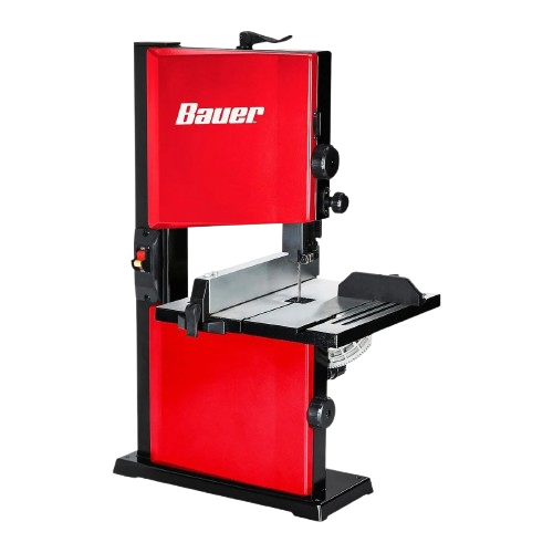 Image of a vertical bandsaw machine